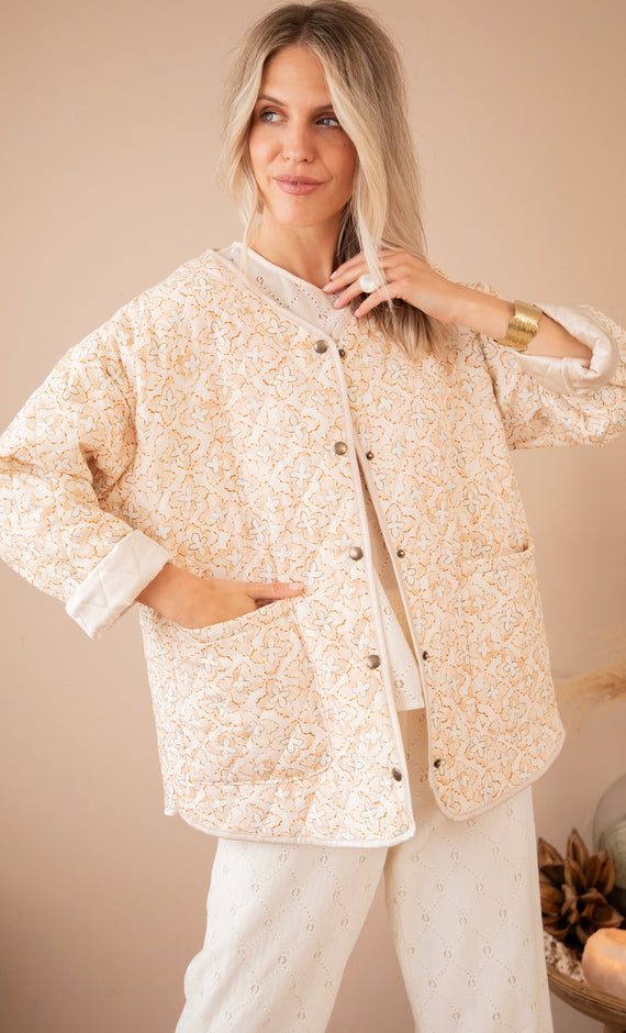 Blooming Quilt Beige - Jacket