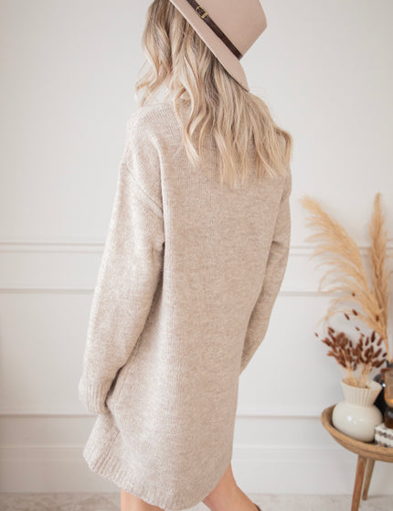 Coziya Café Au Lait - Sweater Dress