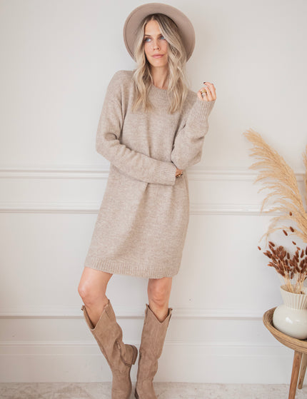 Coziya Café Au Lait - Sweater Dress