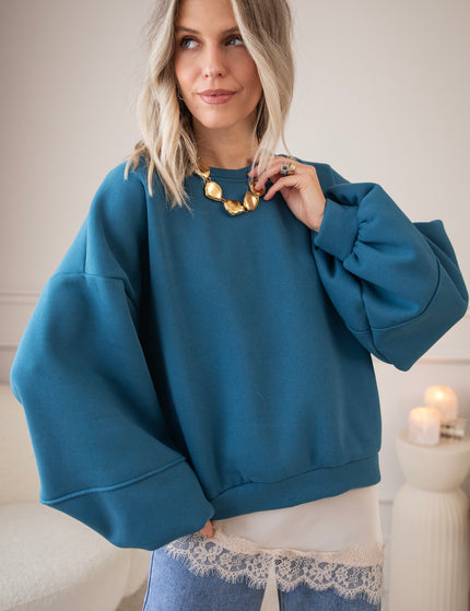 Snuggle Up Petrol - Sweater