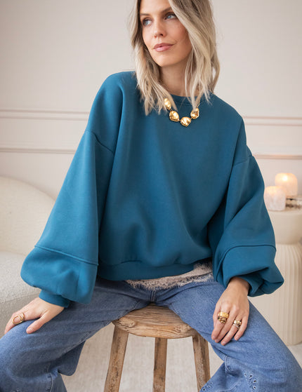 Snuggle Up Petrol - Sweater