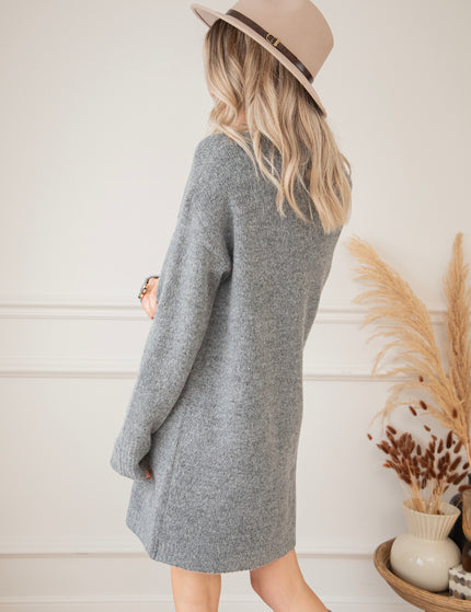 Coziya Grey - Sweater Dress