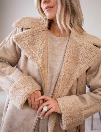 Suede & Teddy Medley Beige - Coat