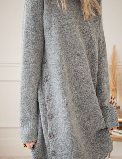 Coziya Grey - Sweater Dress