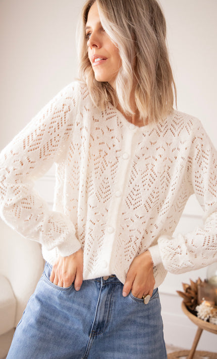 Tilly Beige - Cardigan
