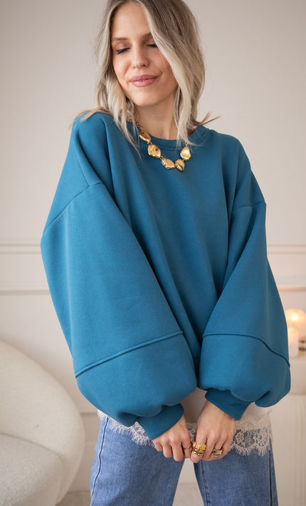 Snuggle Up Petrol - Sweater