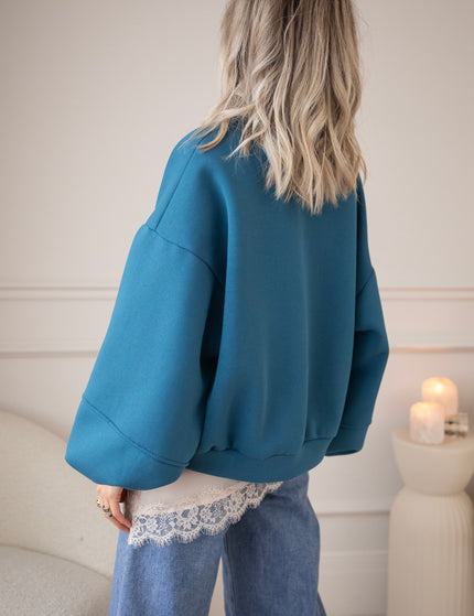 Snuggle Up Petrol - Sweater