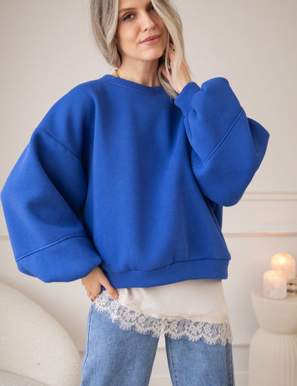 Snuggle Up Kobalt - Sweater