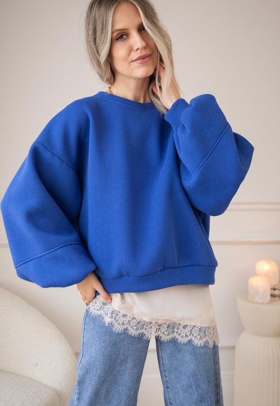 Snuggle Up Kobalt - Sweater