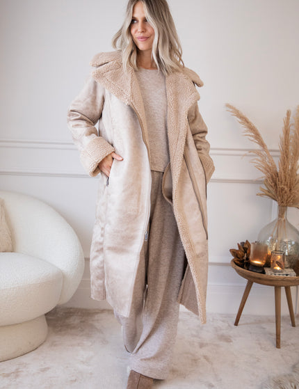 Suede & Teddy Medley Beige - Coat