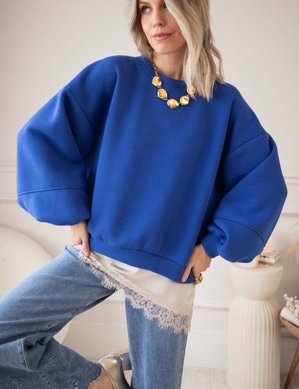 Snuggle Up Kobalt - Sweater