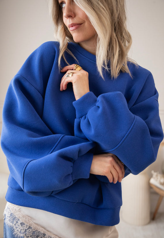 Snuggle Up Kobalt - Sweater