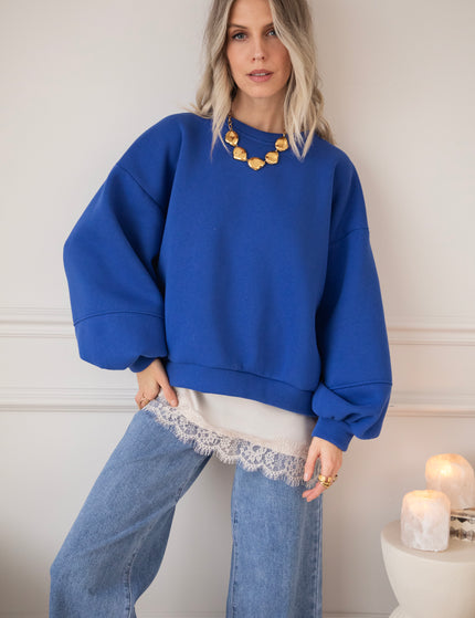 Snuggle Up Kobalt - Sweater