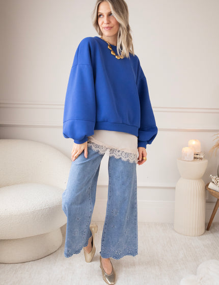 Snuggle Up Kobalt - Sweater