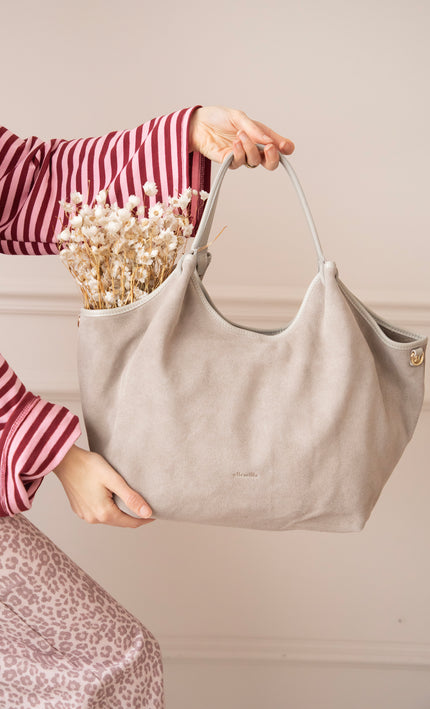 Syma Suede Grey - Handtas