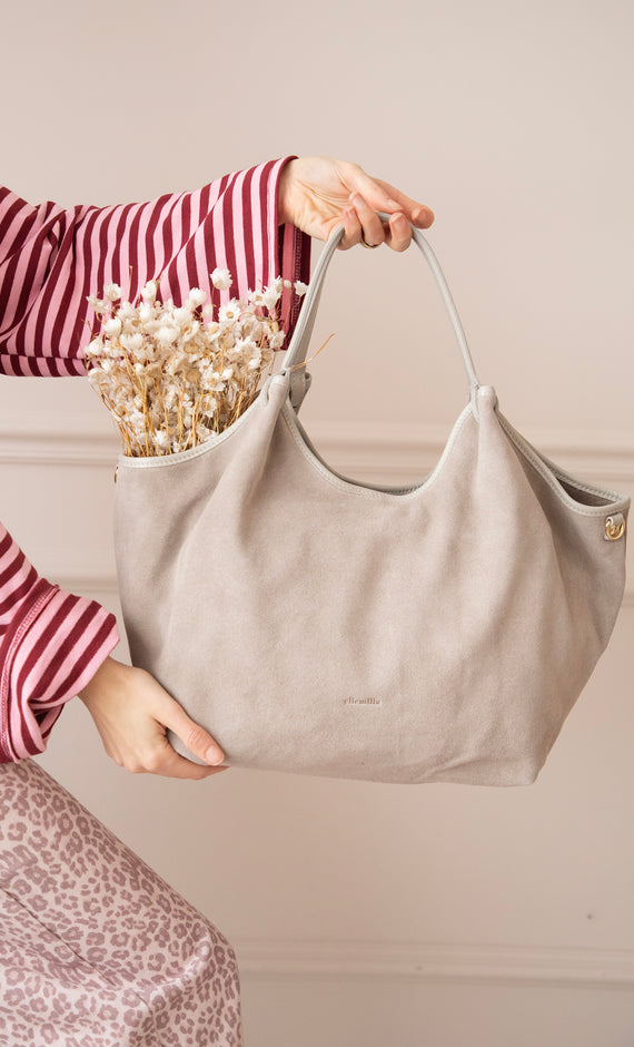 Syma Suede Grey - Handtas