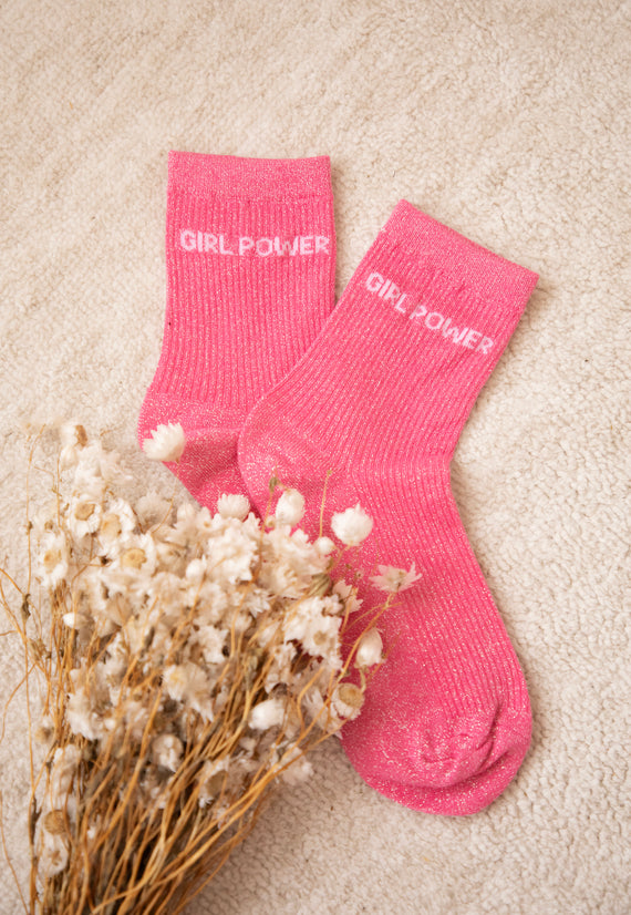 Socken - Girl Power Moves - Fuchsia/Hellrosa