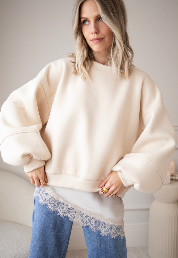 Snuggle Up Cream - Sweater