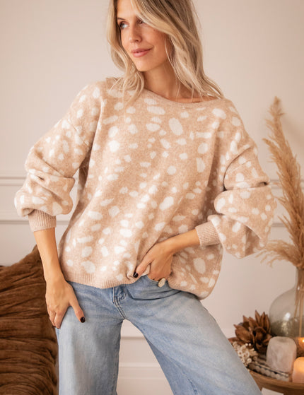 Pullover - Fawn Belle - Beige/Off White