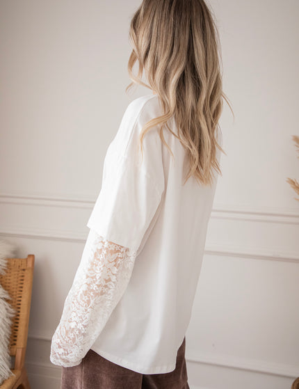 Base & Lace Off White - Longsleeve