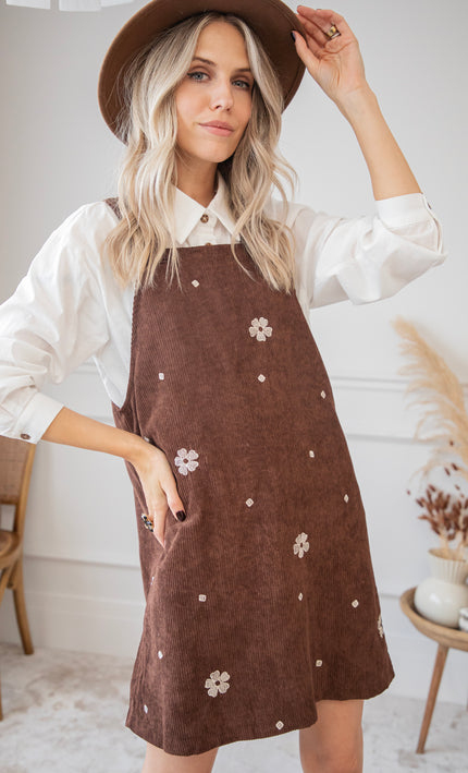 Inner Bloom Corduroy Brown - Dress