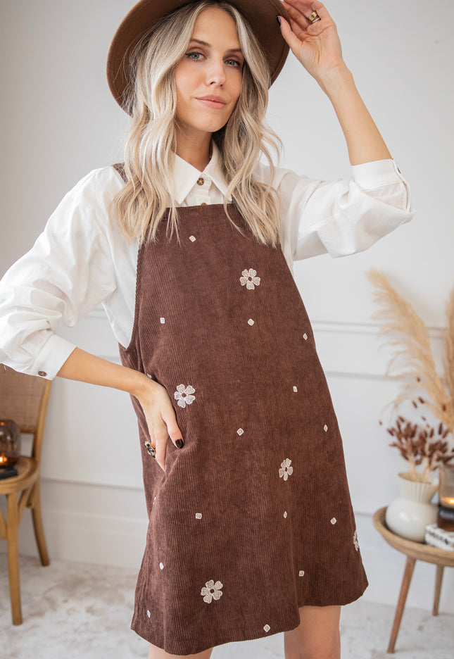 Inner Bloom Corduroy Brown - Dress