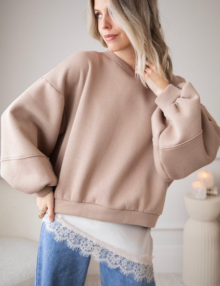 Pullover - Snuggle Up - Taupe