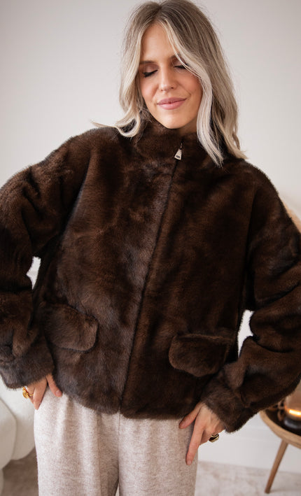 Those Fur Feels Choco - Jacket
