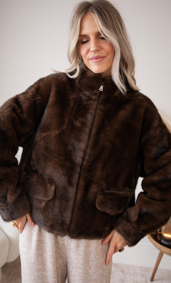 Those Fur Feels Choco - Jacket