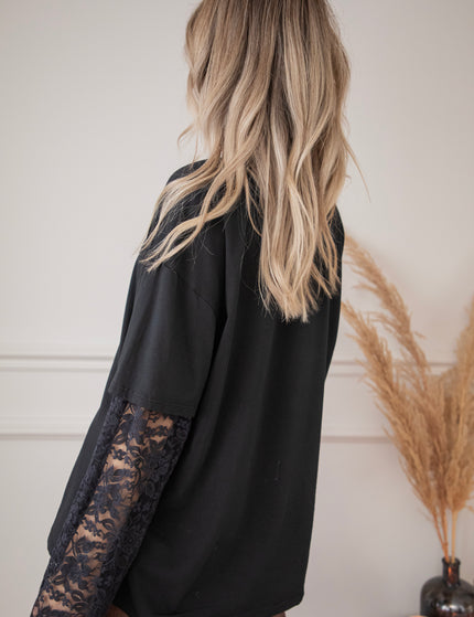 Base & Lace Black - Longsleeve