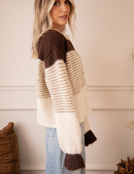 Sweet Rainbow Brown/Beige - Vest