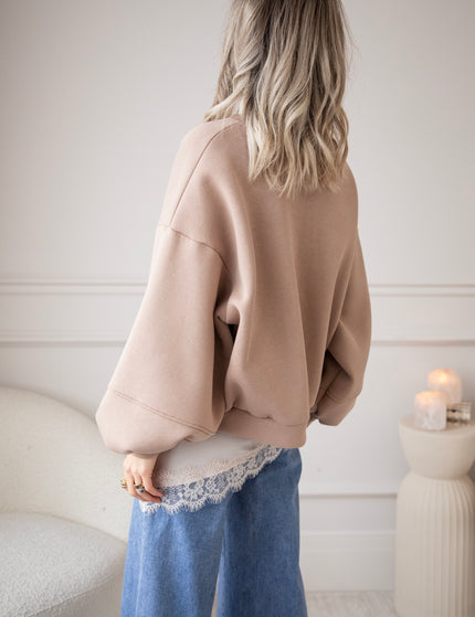 Pullover - Snuggle Up - Taupe