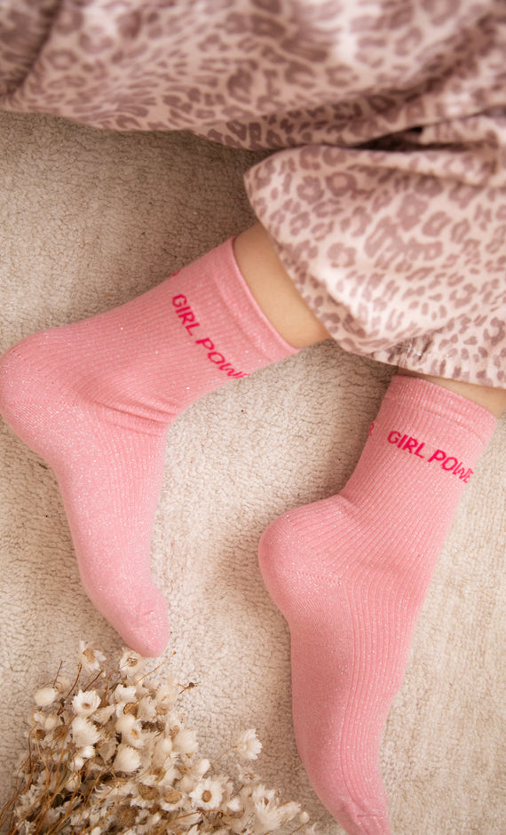 Girl Power Moves Pink/Fuchsia - Sokken