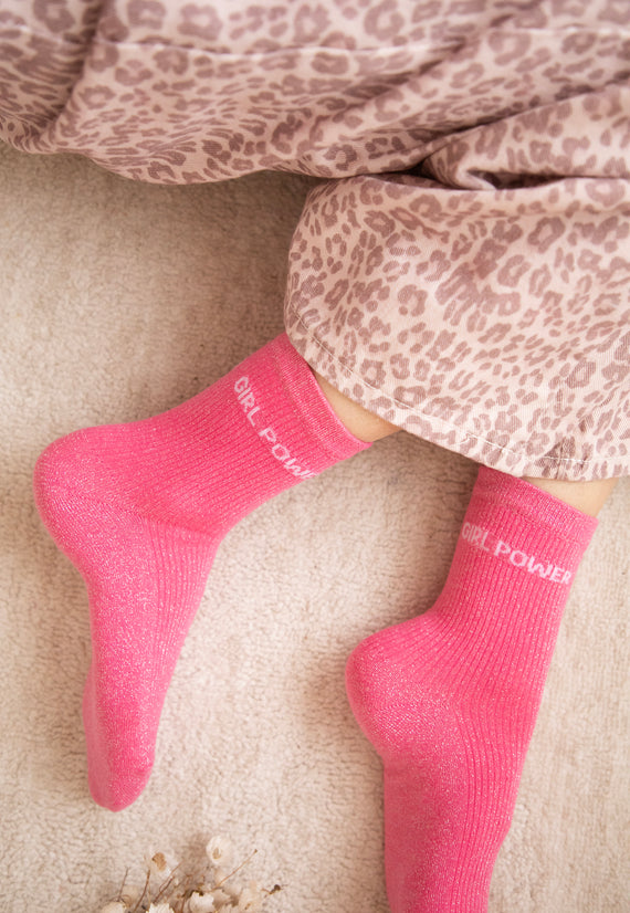 Socken - Girl Power Moves - Fuchsia/Hellrosa