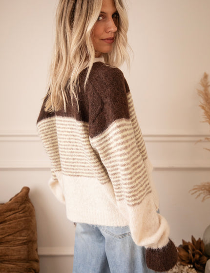 Sweet Rainbow Brown/Beige - Vest