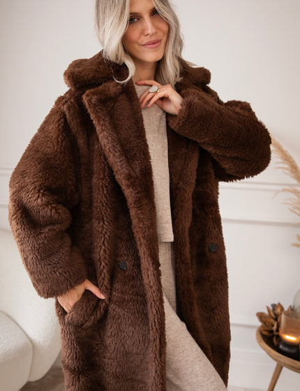 Fauve Vegan Fur Brown - Coat