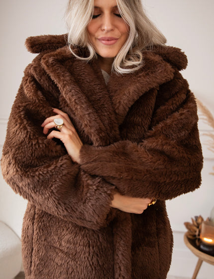 Fauve Vegan Fur Brown - Coat