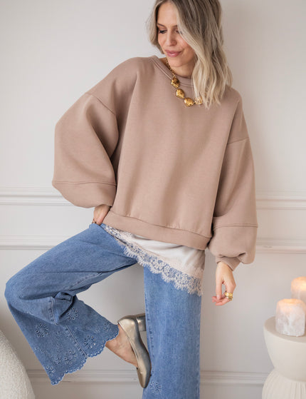 Pullover - Snuggle Up - Taupe