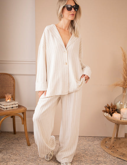 Silent Stripe Café Au Lait - Combi Set