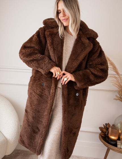 Fauve Vegan Fur Brown - Coat