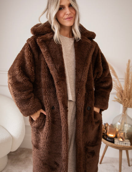 Fauve Vegan Fur Brown - Coat