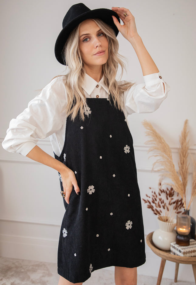 Inner Bloom Corduroy Black - Dress