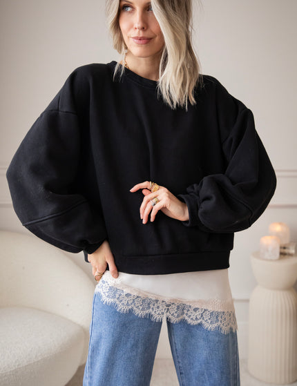 Snuggle Up Black - Sweater