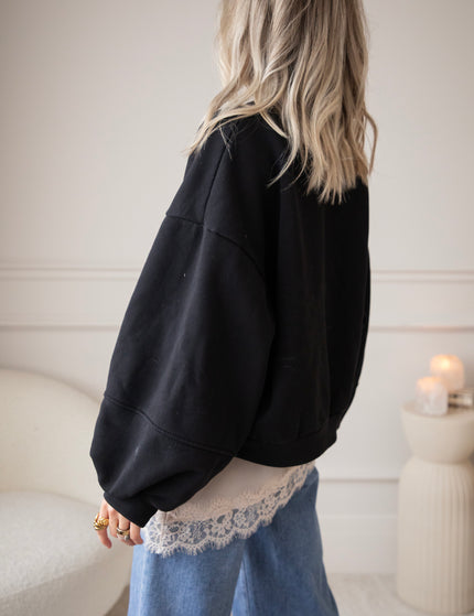 Snuggle Up Black - Sweater