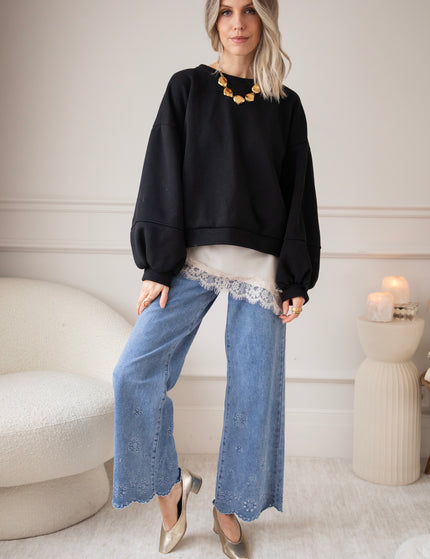 Snuggle Up Black - Sweater