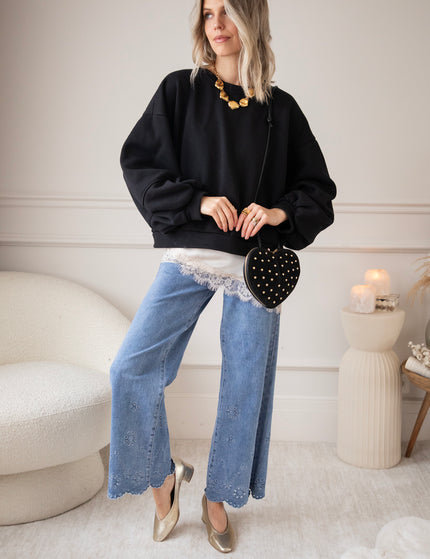 Snuggle Up Black - Sweater