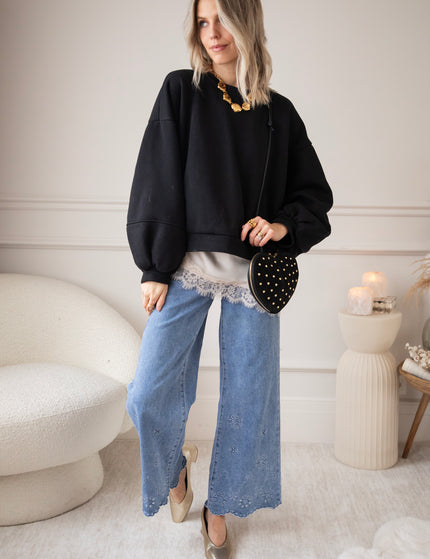 Snuggle Up Black - Sweater