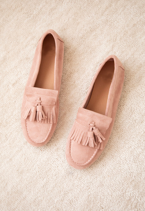 Soft Fringe Pink - Loafers