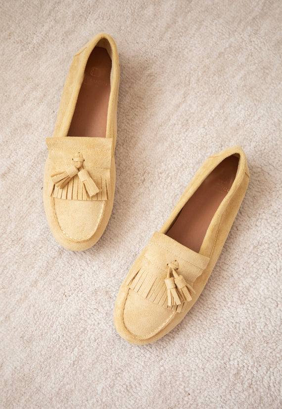 Soft Fringe Yellow - Loafers