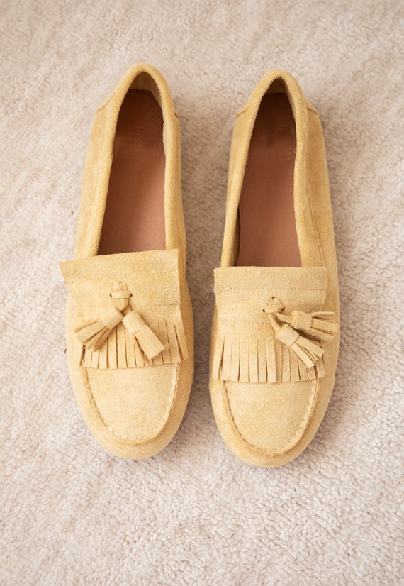 Soft Fringe Yellow - Loafers
